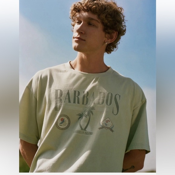 NWT AE Barbados Graphic Men's T-Shirt - Picture 11 of 15